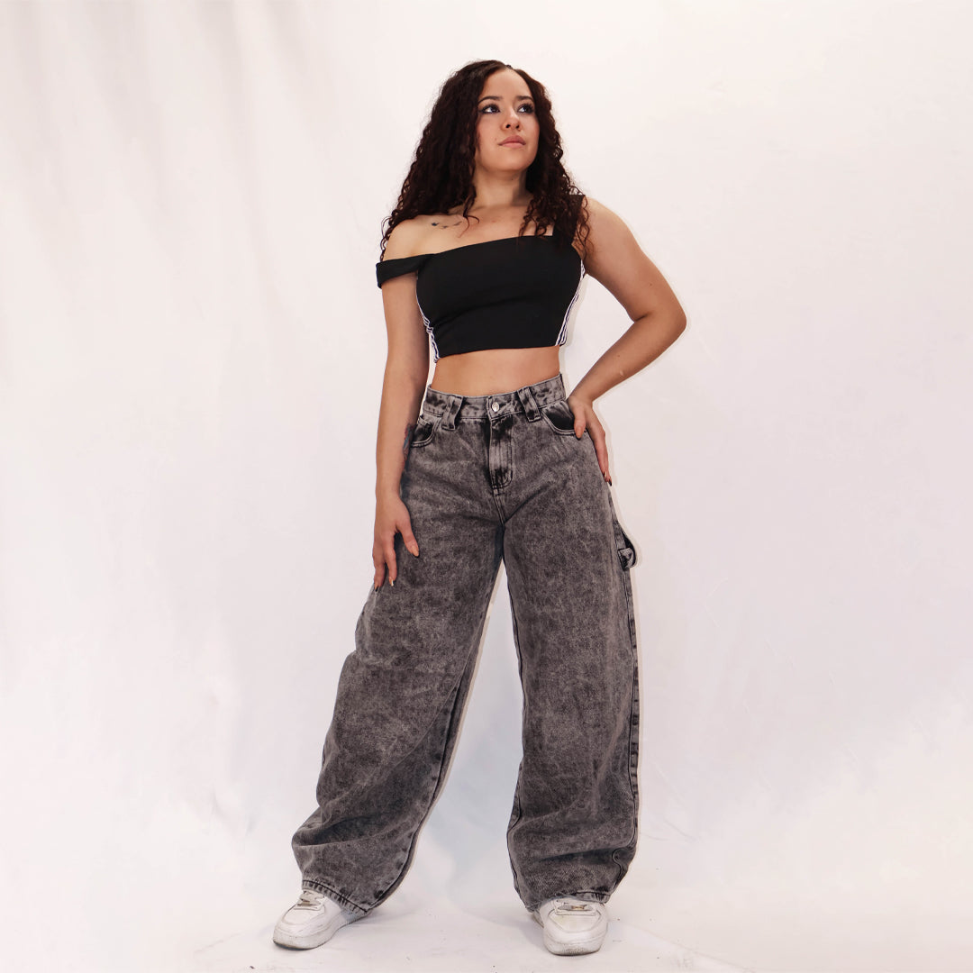 JEAN BAGGY GREY WASH REF: 2144